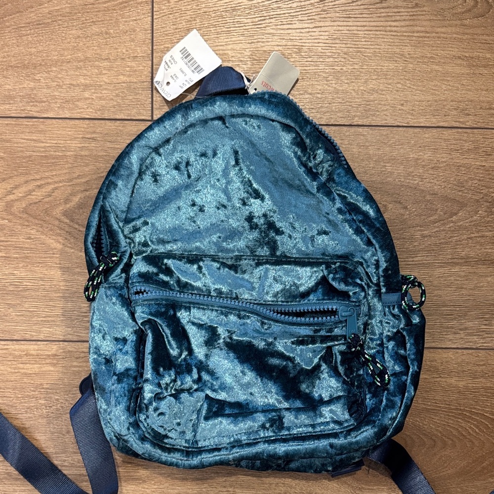 Crewcuts Velvet Blue Backpack